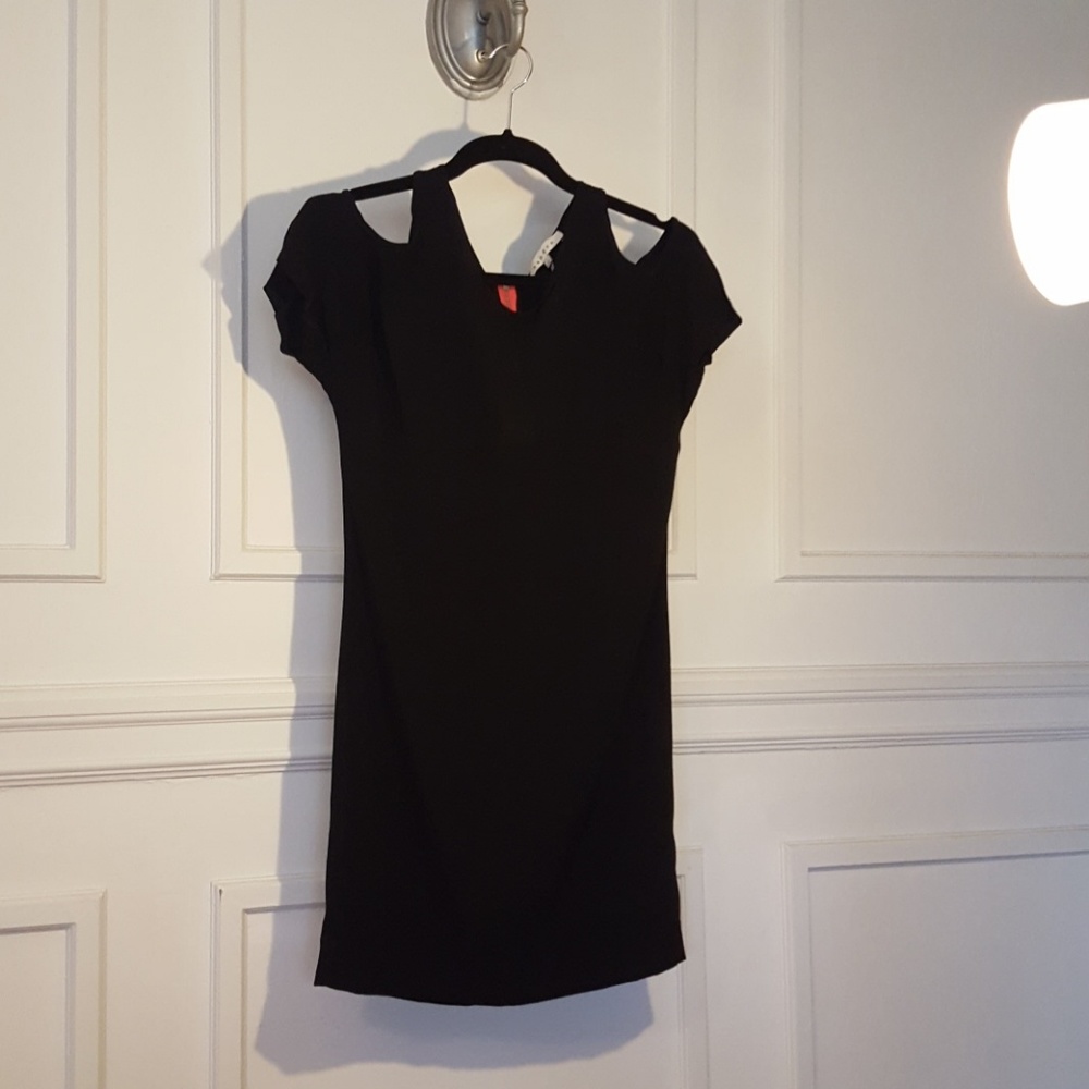 Sandro Open Shoulder Little black dress Size M.